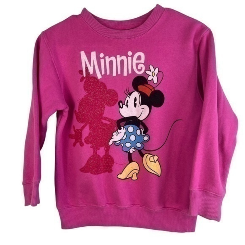 Toddler Disney Minnie Mouse Sweater Pink Sz 7/8